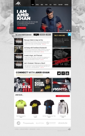 国外Amir Khan拳击赛体育服饰网站。