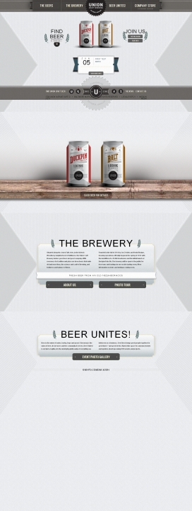 Union Craft工艺灌装好啤酒官方网站设计欣赏！