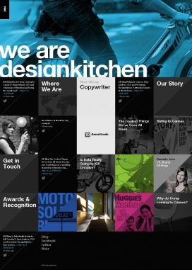 Designkitchen数字设计机构！非常有个性的反斜线设计。