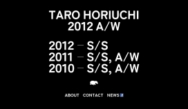 日本时尚设计师TARO HORIUCHI堀内光雄太郎官方网站！