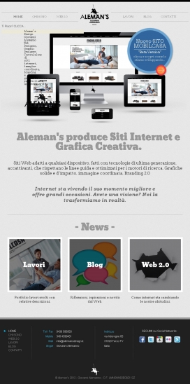 意大利阿莱曼网页设计师平面设计师-企业形象，品牌和图形艺术。