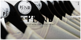 日本PEND是一个独特纺织设计师和印刷工人，在国内和国外提供原纺织时尚品牌。牌。网站首页采用大图渐变切换焦点图。