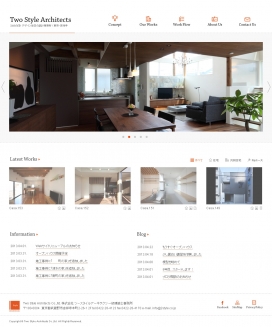 日本东京吉祥寺-家居设计-房屋设计-室内建筑师官方网站！超级清爽简单的设计排版。体现了日式网页风格的线条美。