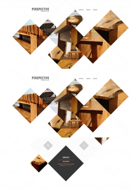 Perspective Woodworks现代风格家具家居设计！采用现代方法和传统木工打造家具。网页采用很时尚漂亮干净的斜线菱形设计。