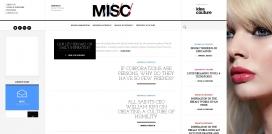 带您体验商业文化的创新和设计思想！MISC时装杂志酷站。