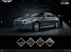 2015现代全新Genesis劳恩斯汽车产品展示酷站。