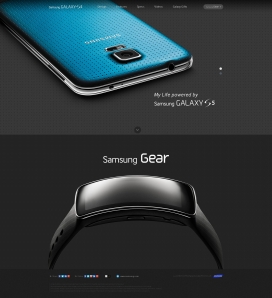 三星Samsung GALAXY S5手机酷站。