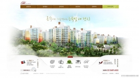 韩国小户型住宅办公写字楼盘展示网站