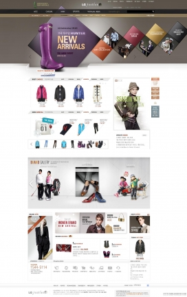韩国LG旗下品牌时尚服饰网站