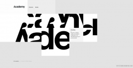 欧美AREACADEMY个性字体设计网站