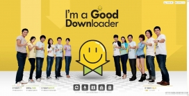 韩国我是个好Downloader的企业公司网站，团队展示