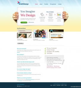 国外Brief2Design设计师个人网站- 布局设计服务，网页设计 - 我们设计任何你想象