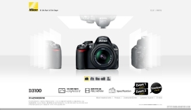 尼康数码单反相机Nikon D3100型号发布之韩国官方网站
