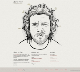 英国哈利福特-网页设计及插图个人网站