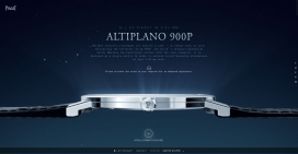 Piaget伯爵超薄豪华Altiplano900P手表HTML5酷站！