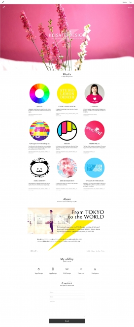 日本东京KeiSato Design网页设计机构！