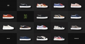 意大利30U帆布休闲鞋产品HTML5酷站！