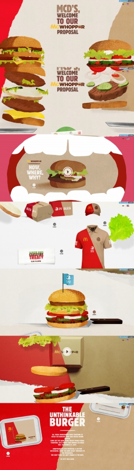 纪念和平-McWhopper麦当劳汉堡包快餐卡通HTML5酷站！