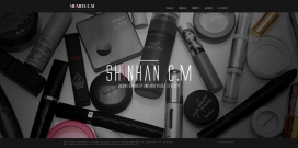 新韩CM女性化妆品产品展示网页设计欣赏！