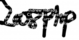 Andrew Herzog安德鲁・赫尔佐格-设计师个人酷站！很酷的随笔涂鸦HTML5特效展示。