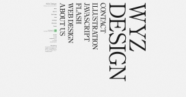 WYZ设计!(双重智者设计）在东京市区中心.比较有创意的首页栏目切换特效。