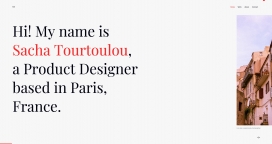 Sacha Tourtoulou-产品设计师！