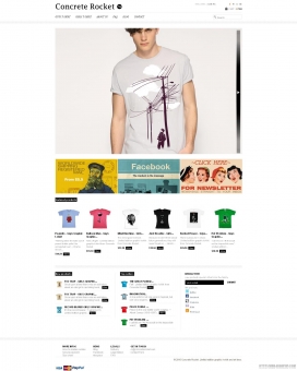 Concrete Rocket在线设计T恤设计商店。购买的净爽和独特的T恤