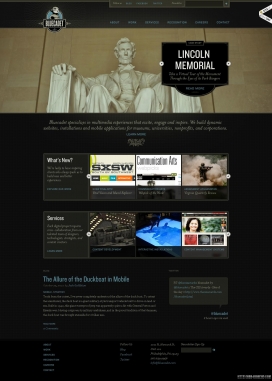 欧美Bluecadet Interactive互动创意设计工作室网站。