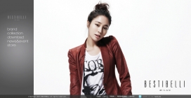 韩国李娜英代言bestibelli女性服饰网站。