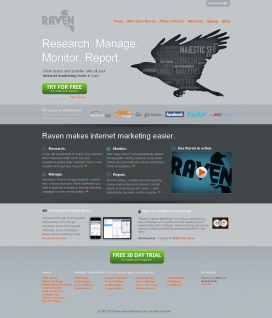 欧美Raven乌鸦社会化媒体的搜索引擎SEO优化和网络营销工具