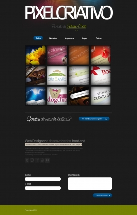 巴西Pixelcriativo网页前端设计师作品展示网站