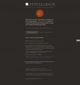 FFFFALLBACK- 用于防弹的网页排版简单的工具。