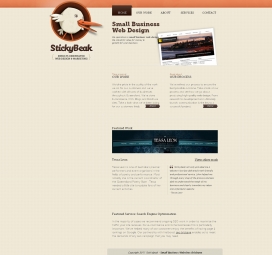 美国Stickybeak - 小型企业网站设计|网页设计