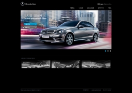 德国Mercedes-Benz C-Class梅德赛斯奔驰C级轿车韩国官方网站。