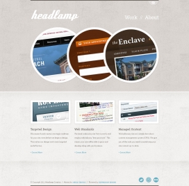 Headlamp网站设计及品牌！是一个网页设计工作室，专门在网站的设计和品牌