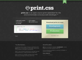 print.css - 只显示我们所需要的！网页源代码供应。