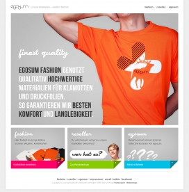 德国egosum时尚独特T恤服饰网站。
