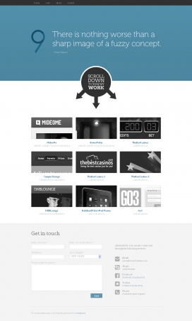 CreativeNine网站，图形用户界面-UX设计-贾森清莱的设计组合！