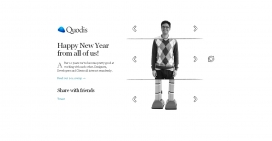 Quodis：我们所有快乐的新年！开发商设计师，开发商。人像拼图