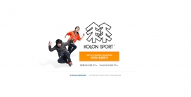 韩国KOLON SPORT体育运动系列服饰网站。时尚的跑步动作。