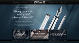 德国Waldmann沃达迈925纯银钢笔文具网站设计欣赏！