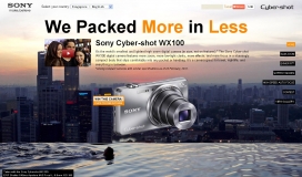 索尼Cyber-shot WX100数码相机产品展示网站！