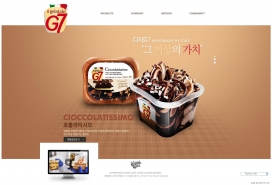 韩国G7甜筒冰淇淋冷饮食品网站！
