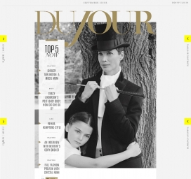 Dujour时尚网上杂志网站！