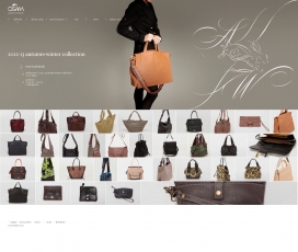 日本OSAM时尚女性挎包-手提包-包包展示网站。非常干净的女包界面设计