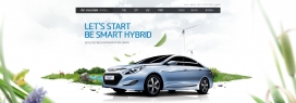 现代汽车（Hyundai Motor）产品展示网站，图文并茂的形式展示现代汽车参数与细节。