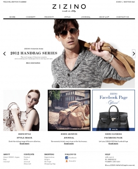 日本ZIZINO时尚商务休闲包包官方网站