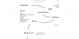 日本Ambidex25周年时装秀！很不错的线条排版设计