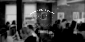 美国纽约Barrel&Recap数字设计机构！网站首页背景采用黑白视频为主。比较大气