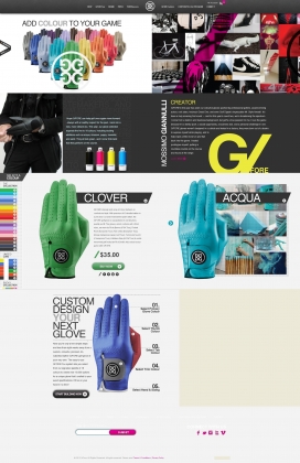 Gfore福尔高尔夫手套-将颜色添加到您的游戏中！
